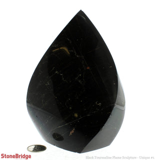 Black Tourmaline Flame Sculpture U#1 from The Rock Space