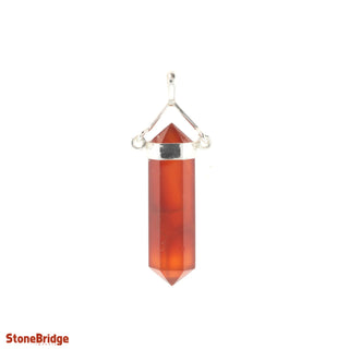 Carnelian Double Terminated Swivel - 925 Silver Pendant from The Rock Space