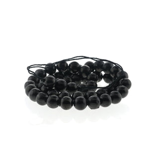 Shungite Round Strand - 8mm from The Rock Space