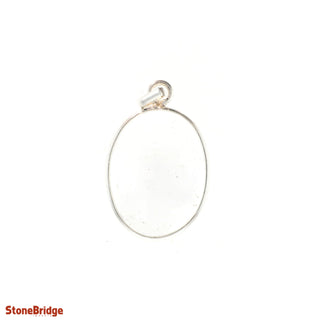 Clear Quartz Cabochon - 925 Silver Pendant from The Rock Space