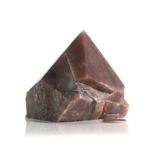 Guava Quartz Cut Base, Polished Point Tower #4 from The Rock Space