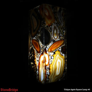 Agate Slice Tower Lamp U#6 - 40cm from The Rock Space