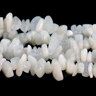 Moonstone White Chip Strands - 5mm to 8mm from The Rock Space