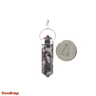 Lepidolite Double Terminated - 925 Silver Pendant from The Rock Space