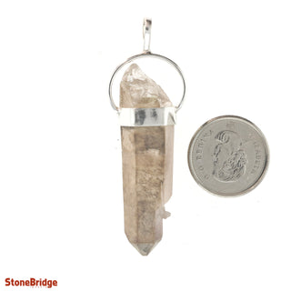 Lithium Quartz Double Terminated - 925 Silver Pendant from The Rock Space