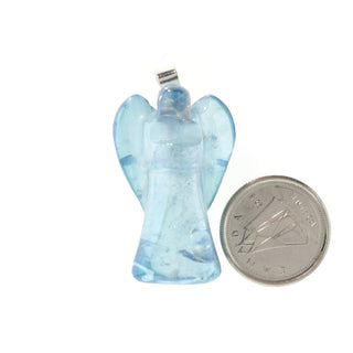 Aqua Aura Angel - 925 Silver Pendant from The Rock Space