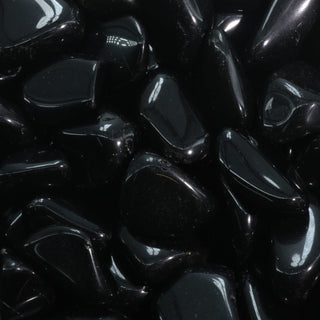 Obsidian Silver Sheen Tumbled Stones from The Rock Space