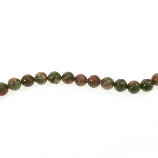Unakite - Round Strand 15" - 8mm from The Rock Space
