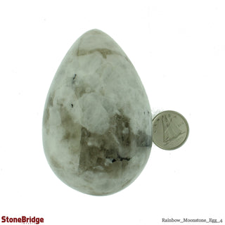 Rainbow Moonstone Egg #4 - 2 1/4" to 2 1/2" from The Rock Space