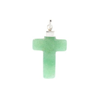 Green Aventurine Cross - 925 Silver Pendant from The Rock Space