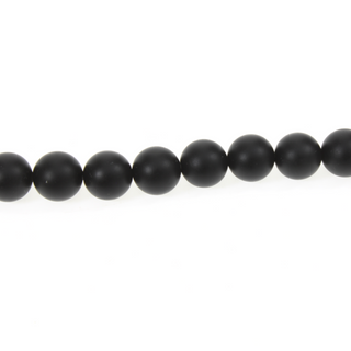 Onyx Matte - Round Strand 15" - 8mm from The Rock Space