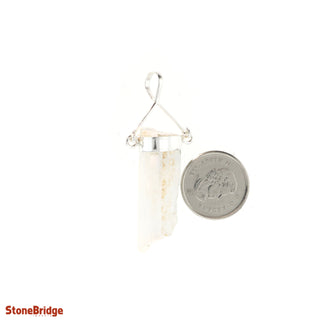 Selenite Point Swivel - 925 Silver Pendant from The Rock Space