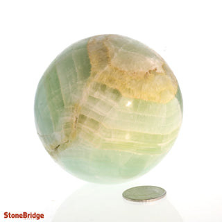 Pistachio Green Calcite Sphere from Stonebridge Imports