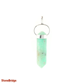 Chrysoprase Double Terminated - 925 Silver Pendant from The Rock Space