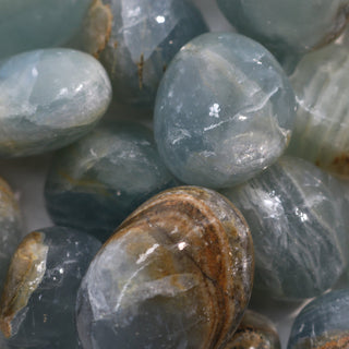 Blue & Green Onyx Tumbled Stones from The Rock Space