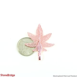 Electroplated Jewelry Leaves - Type #13 - Pink from The Rock Space