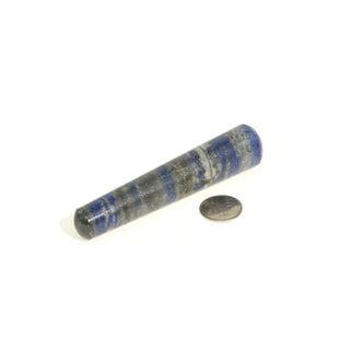 Lapis Lazuli A Rounded Massage Wand - Medium #2 - 3" to 4" from The Rock Space