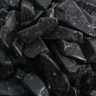 Obsidian Black Tumbled Stones - Semi Polished from The Rock Space