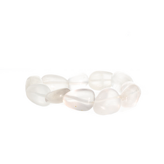 Milky Quartz Tumbled Bracelets from The Rock Space