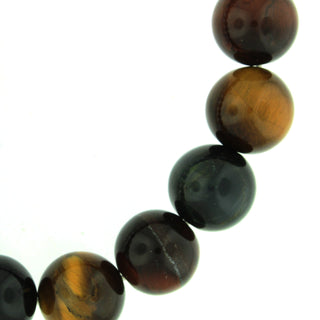 Tiger's Eye Mix Round Bracelet - 12mm from The Rock Space