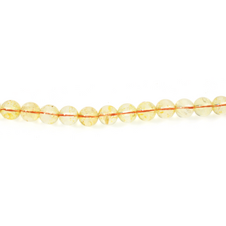 Citrine A Round Strand 7" - 8mm from The Rock Space