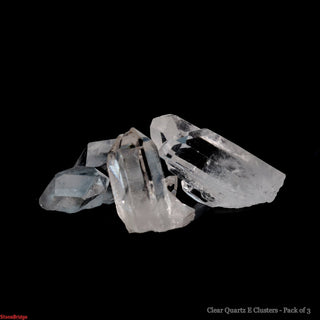 Clear Quartz Clusters Extra Quality - Mini 1/2" to 1" - 3 Pack from The Rock Space