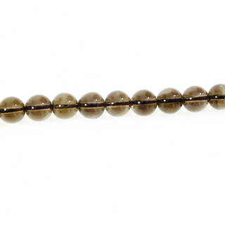 Smoky Quartz - Round Strand 15" - 8mm from The Rock Space