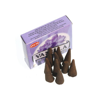 Vanilla Hem Incense Cones - 10 Pack from The Rock Space