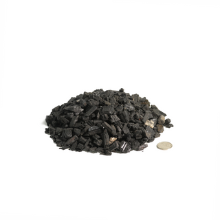 Black Tourmaline Crushed Chips - Extra Coarse from The Rock Space