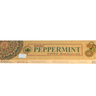 Peppermint Goloka Incense Sticks - 10 Sticks from The Rock Space