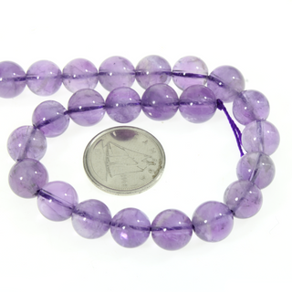 Amethyst Light Purple Round Strand 7" 8mm from The Rock Space