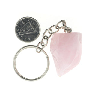 Keychain - Rose Quartz Tumbled from The Rock Space