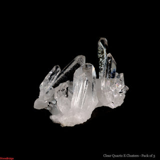 Clear Quartz Clusters Extra Quality - Mini 1/2" to 1" - 3 Pack from The Rock Space