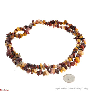 Jasper Mookite Chip Strands - 5mm to 8mm from The Rock Space
