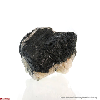 Green Tourmaline on Quartz Matrix #3 from The Rock Space