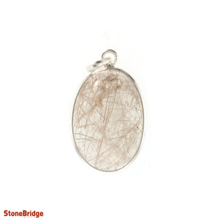 Rutilated Quartz Cabochon - 925 Silver Pendant from The Rock Space
