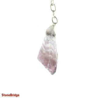 Keychain - Amethyst Chevron Tumbled from The Rock Space