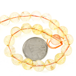 Citrine A Round Strand 7" - 8mm from The Rock Space