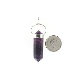 Fluorite Purple Double Terminated - 925 Silver Pendant from The Rock Space