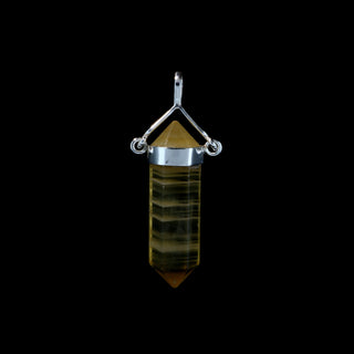 Fluorite Yellow Double Terminated Swivel - 925 Silver Pendant from The Rock Space