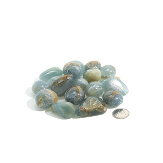 Blue & Green Onyx Tumbled Stones from The Rock Space