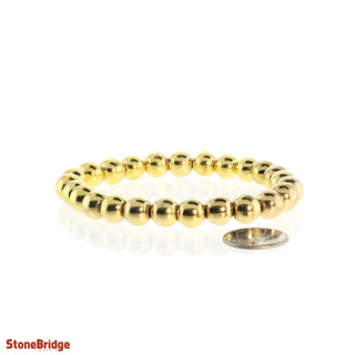 Hematite Electroplated Bead Bracelet from The Rock Space