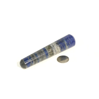 Lapis Lazuli A Rounded Massage Wand - Medium #2 - 3" to 4" from The Rock Space
