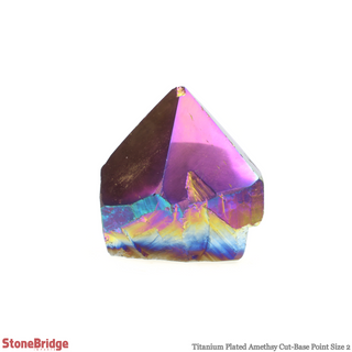 Amethyst Titanium Cut Base, Polished Point Tower #2 from The Rock Space