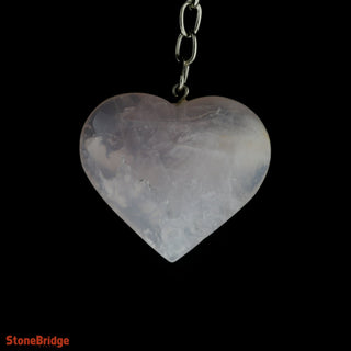 Keychain - Rose Quartz Heart from The Rock Space