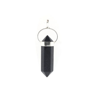 Goldstone Blue Double Terminated - 925 Silver Pendant from The Rock Space