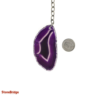 Keychain - Agate Slice from The Rock Space