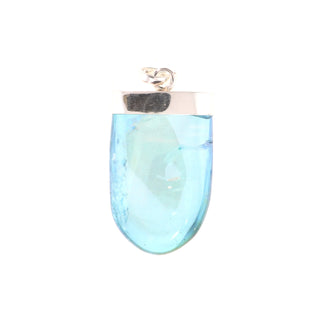 Aqua Aura U Shape - 925 Silver Pendant from The Rock Space