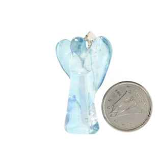 Aqua Aura Angel - 925 Silver Pendant from The Rock Space