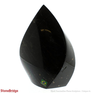 Black Tourmaline Flame Sculpture U#1 from The Rock Space